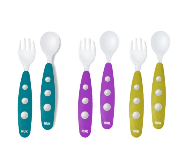 Zestaw sztućców plast. 255074 NUK Easy Learning interakcje ulotka zestaw  1 kompl.