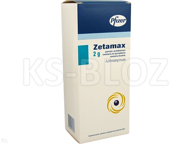 Zetamax interakcje ulotka granulat o przedłużonym uwalnianiu 2 g 1 but. po 2 g