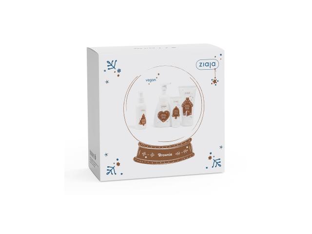 Ziaja Brownie Zestaw Żel pod prysznic + Pianka do mycia + Mgiełka do ciała + Krem do rąk interakcje ulotka zestaw - 160 ml (+ 250 ml + 100 ml + 50 ml)
