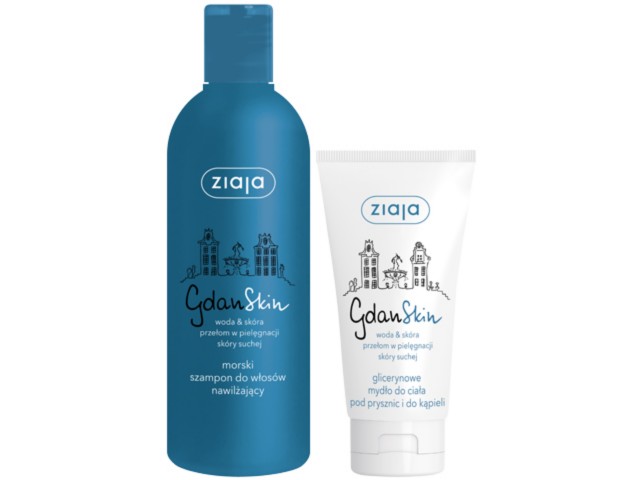 Ziaja Gdanskin szampon+mydło interakcje ulotka zestaw  300 ml | + 75 ml