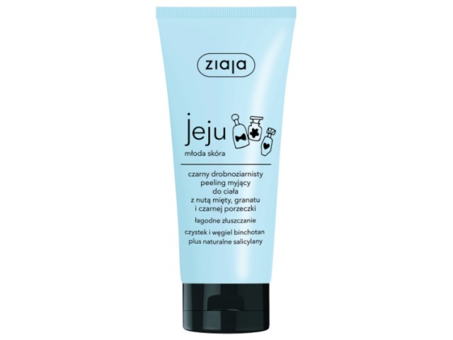 Ziaja Jeju Młoda Skóra Peeling do ciała drobnoziarnisty czarny interakcje ulotka peeling  200 ml