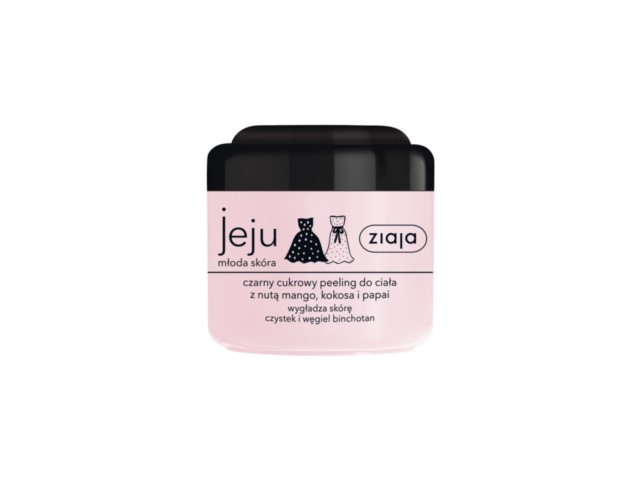 Ziaja Jeju Peeling cukrowy do ciała czarny interakcje ulotka   200 ml