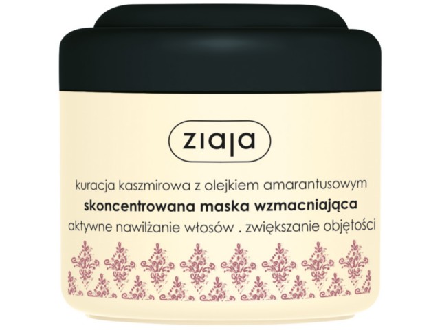 Ziaja Kaszmirowa Skoncentrowana Maska do włosów wzmacniająca interakcje ulotka   200 ml