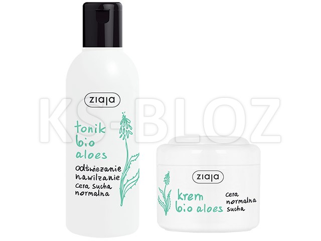Ziaja Kozie Mleko Zestaw Krem aloesowy+ Tonik aloesowy interakcje ulotka zestaw  100 ml + 200 ml