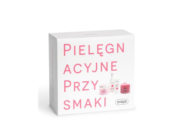 Ziaja Marshmallow Pielęgnacyjne Przysmaki zest. Peel. cukr.+galaret. do kąp.+pianka myjąca+Kr. d/rąk interakcje ulotka zestaw  300 ml (+ 250 ml + 50 ml + 260 ml)