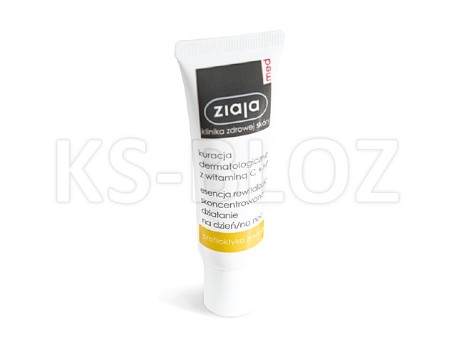 Ziaja Med Kuracja Dermatologiczna Zestaw Esencja przeciw zmarszczkowa z wit.C+Płyn micel. interakcje ulotka   30 ml | +200 ml