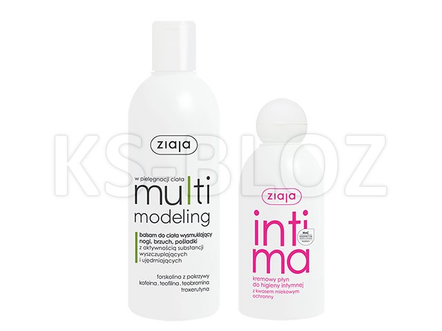 Ziaja Multimodeling Balsam wysmuklający do ciała+Intima kwas mlekowy interakcje ulotka zestaw  270 ml