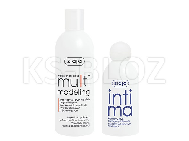 Ziaja Multimodeling Serum antycellulitowe do ciała 270ml+Intima kwas \hialuronowy 200ml interakcje ulotka zestaw  1 zest.