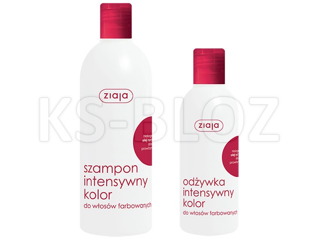 Ziaja Olej Rycynowy Zestaw włosy farbowane Szampon+Odżywka interakcje ulotka   400 ml | +200 ml