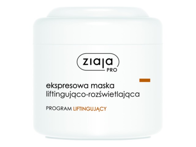 Ziaja Pro Maska liftingująco-rozświetlająca ekspresowa interakcje ulotka maseczka - 200 ml