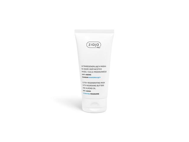 Ziaja Pro Program Nawadniający Maska anti-ageing ultraregenerująca na bazie maseł oleju migdałowego interakcje ulotka maska - 200 ml