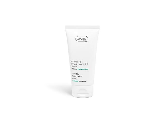Ziaja Pro Program Oczyszczający Duo Peeling papaina + kwasy AHA ph 4.0 interakcje ulotka peeling - 200 ml