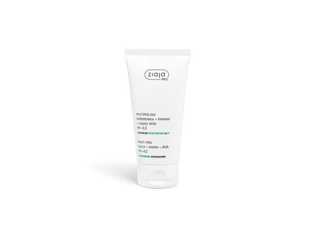 Ziaja Pro Program Oczyszczający multipeeling krzemionka + papaina + kwasy aha ph 4.0 interakcje ulotka peeling - 200 ml