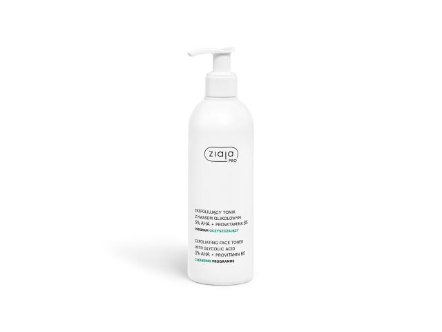 Ziaja Pro Program Oczyszczający Tonik eksfoliujący z kwasem glikolowym 5% AHA, prowitamina B5 interakcje ulotka tonik - 270 ml