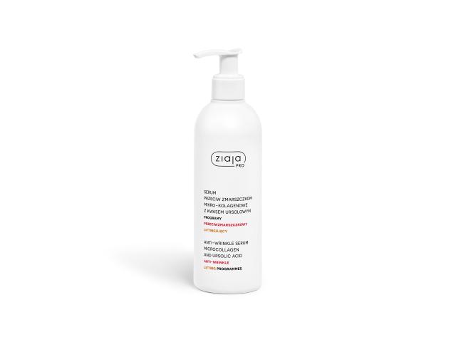 Ziaja Pro Programy Przeciwzmarszczkowy Liftingujący Ser. przeciw zmarszczkom mikrokol.z kw.ursolowym interakcje ulotka serum - 270 ml