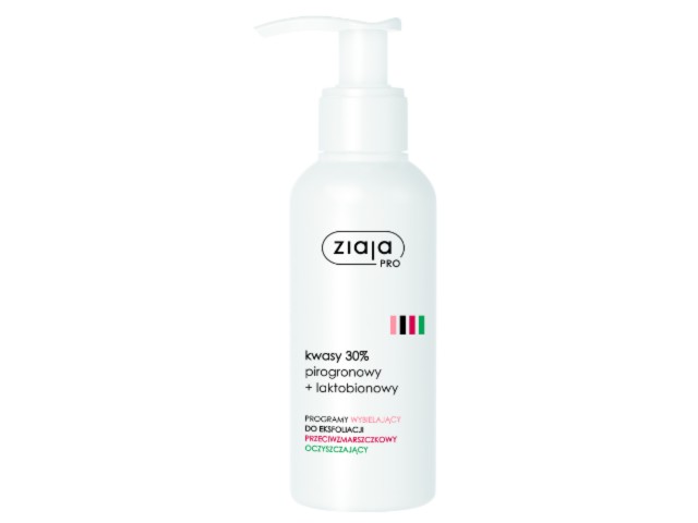 Ziaja Pro Złuszczanie kwasy 30% pirogronowy + laktobionowy interakcje ulotka  - 100 ml
