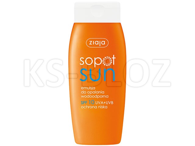 Ziaja Sopot Sun Emulsja do opalania wodoodporna SPF 10 interakcje ulotka emulsja  150 ml