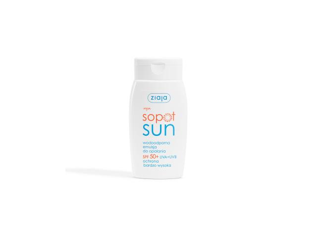 Ziaja Sopot Sun Emulsja do opalania wodoodporna SPF 50 interakcje ulotka emulsja  125 ml