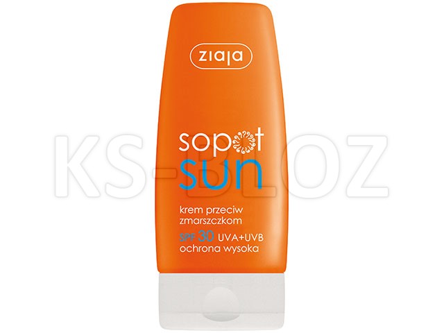 Ziaja Sopot Sun Krem przeciwzmarszczkowy SPF 30 interakcje ulotka   60 ml