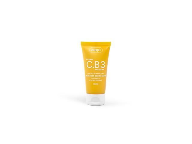 Ziaja Witamina C.B3 Niacynamid Naturalnie Nawilżamy Maseczka-serum glow interakcje ulotka maseczka - 50 ml