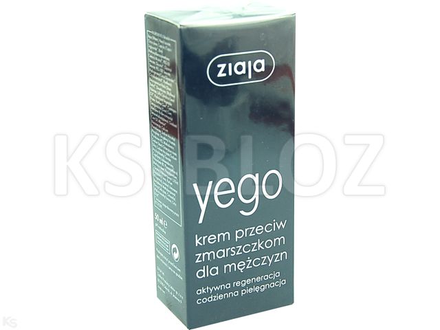 Ziaja Yego Krem przeciwzmarszczkowy dla mężczyzn interakcje ulotka   50 ml | tuba