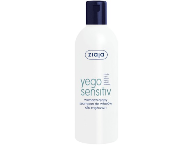 Ziaja Yego Sensitiv Szampon do mycia włosów dla mężczyzn wzmacniający interakcje ulotka   300 ml
