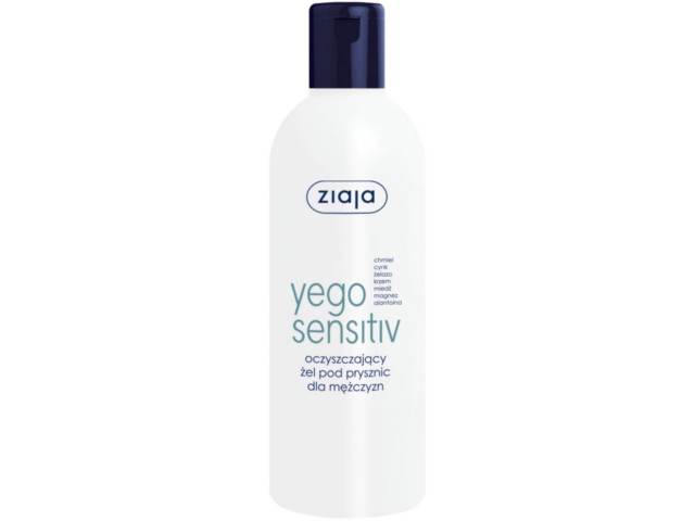 Ziaja Yego Sensitiv Żel pod prysznic dla mężczyzn oczyszczający interakcje ulotka   300 ml