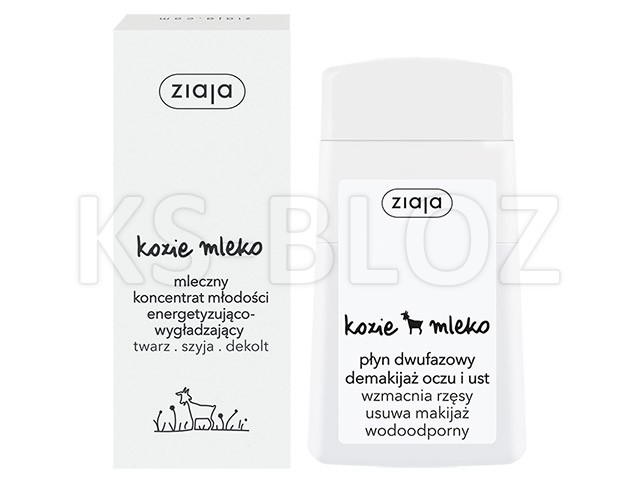 Ziaja Zestaw Krem koncentrat młodości + Pł.dwuf. d/dem. interakcje ulotka zestaw - 50 ml + 120 ml