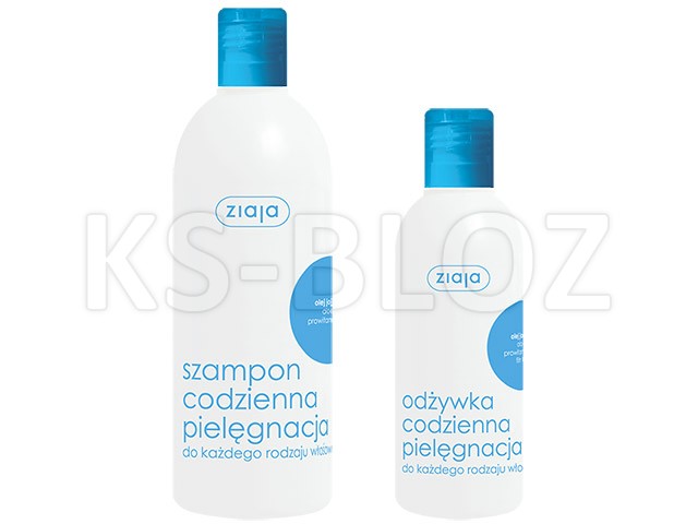 Ziaja Zestaw Szampon+Odżywka codzienna pielęgnacja jojoba interakcje ulotka zestaw  400 ml + 200 ml
