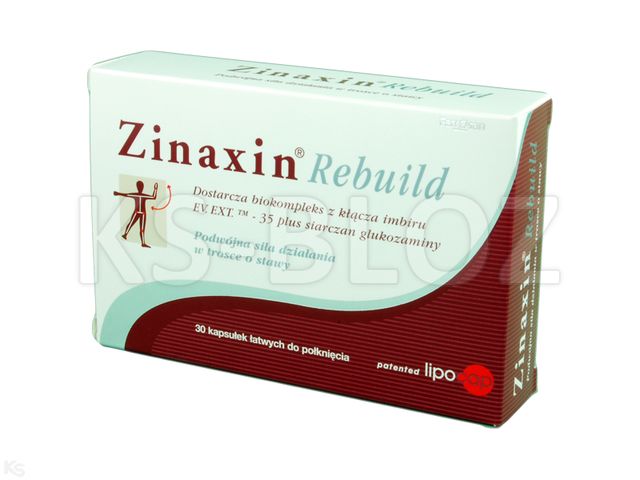 Zinaxin Rebulid diet.śr.spoż. interakcje ulotka kapsułki - 30 kaps.
