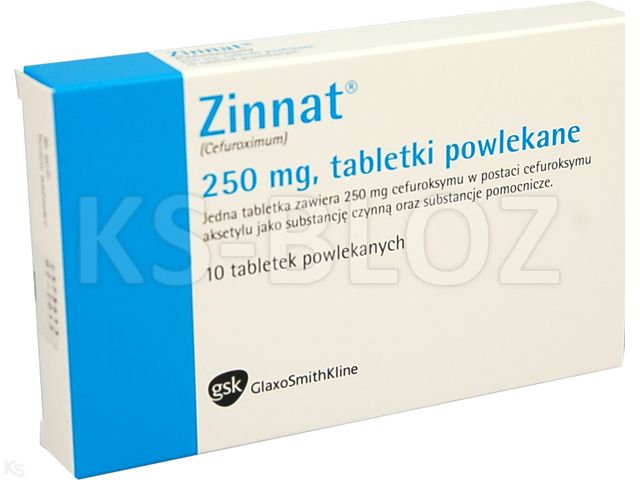 Zinnat interakcje ulotka tabletki powlekane 250 mg 