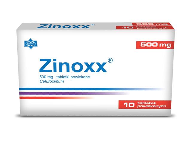 Zinoxx interakcje ulotka tabletki powlekane 500 mg 