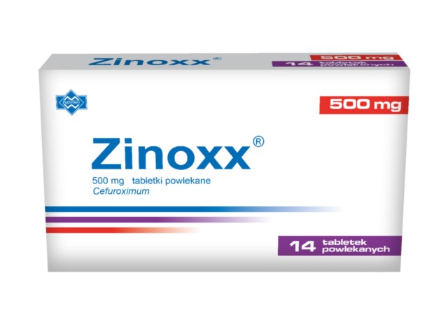 Zinoxx interakcje ulotka tabletki powlekane 500 mg 