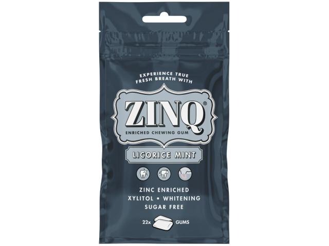 Zinq Licorice Mint interakcje ulotka guma do żucia  22 szt.