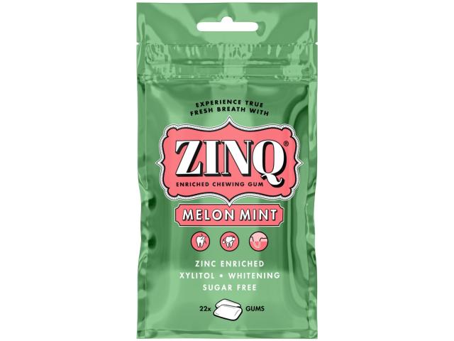 Zinq Melon Mint Guma do żucia o smaku miętowo-melonowym z ksylitolem, z dodatkiem cynku interakcje ulotka guma do żucia  22 szt.