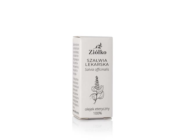 Ziółko Szałwia lekarska olejek eteryczny 100% interakcje ulotka olejek - 10 ml