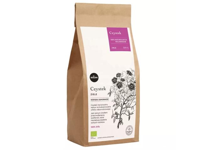 ZIOLOVE Czystek ziele interakcje ulotka susz - 250 g
