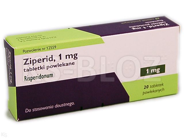 Ziperid interakcje ulotka tabletki powlekane 1 mg 20 tabl. (2 blist. po 10 tabl.)