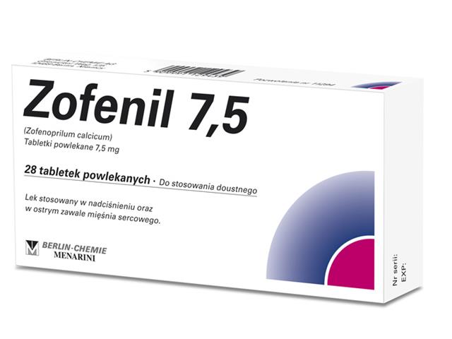 Zofenil 7,5 interakcje ulotka tabletki powlekane 7,5 mg 28 tabl.