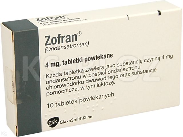 Zofran interakcje ulotka tabletki powlekane 4 mg 10 tabl. | 2 blist.po 5 szt.