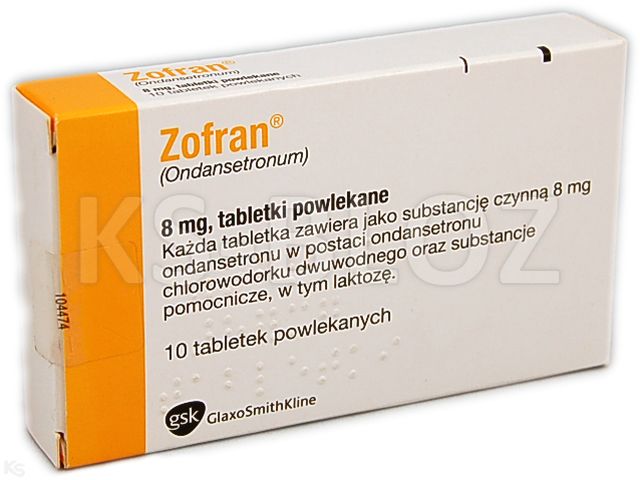 Zofran interakcje ulotka tabletki powlekane 8 mg 10 tabl. | 2 blist.po 5 szt.
