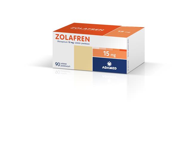 Zolafren interakcje ulotka tabletki powlekane 15 mg 90 tabl.
