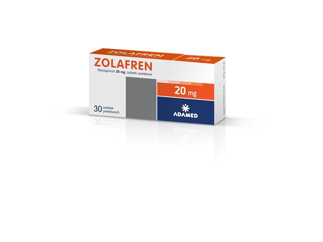 Zolafren interakcje ulotka tabletki powlekane 20 mg 30 tabl.