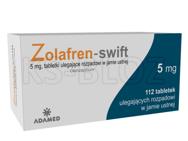 Zolafren Swift interakcje ulotka tabletki ulegające rozpadowi w jamie ustnej 5 mg 112 tabl.
