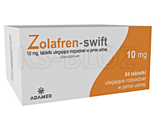 Zolafren Swift interakcje ulotka tabletki ulegające rozpadowi w jamie ustnej 10 mg 84 tabl.