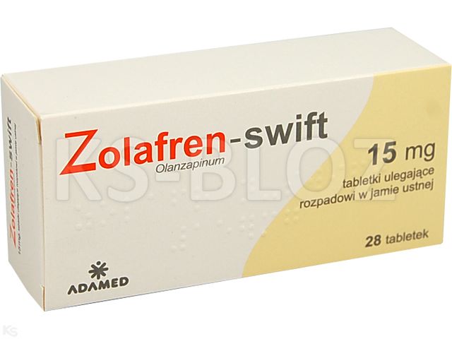Zolafren Swift interakcje ulotka tabletki ulegające rozpadowi w jamie ustnej 15 mg 28 tabl.