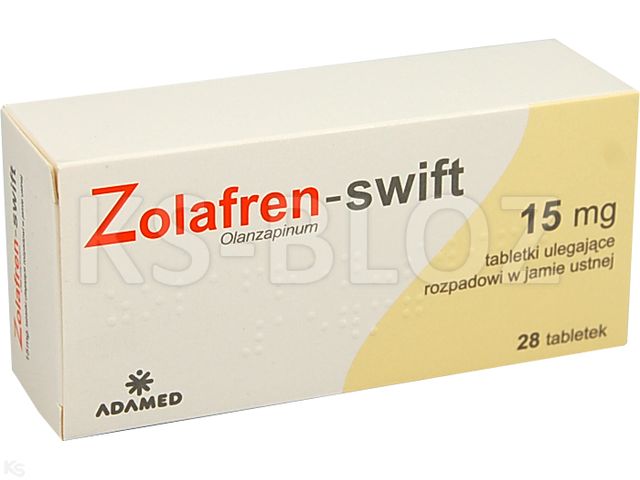 Zolafren Swift interakcje ulotka tabletki ulegające rozpadowi w jamie ustnej 15 mg 