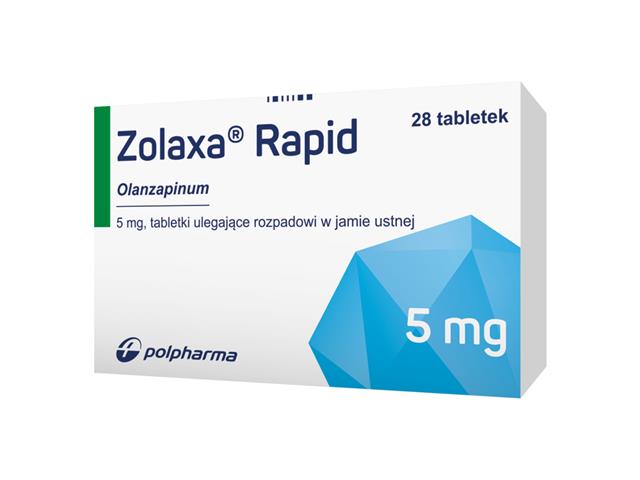 Zolaxa Rapid interakcje ulotka tabletki ulegające rozpadowi w jamie ustnej 5 mg 28 tabl.