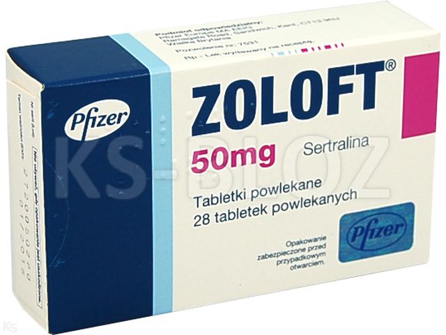 Zoloft interakcje ulotka tabletki powlekane 50 mg 28 tabl.