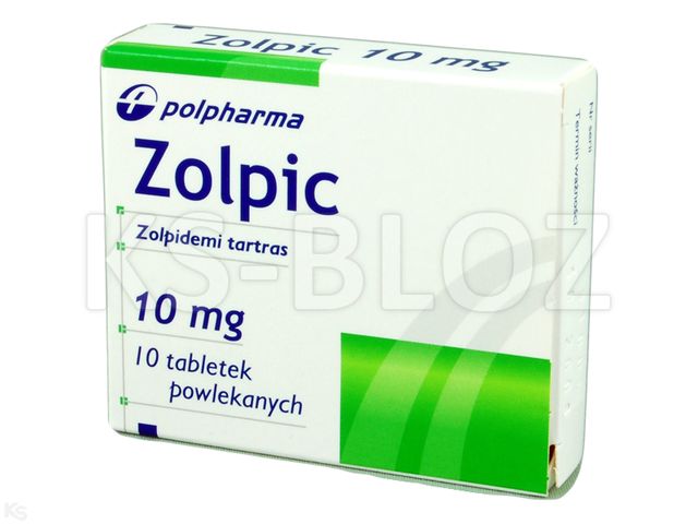 Zolpic interakcje ulotka tabletki powlekane 10 mg 10 tabl. (blist.)